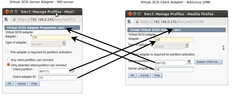 vscsi mapping